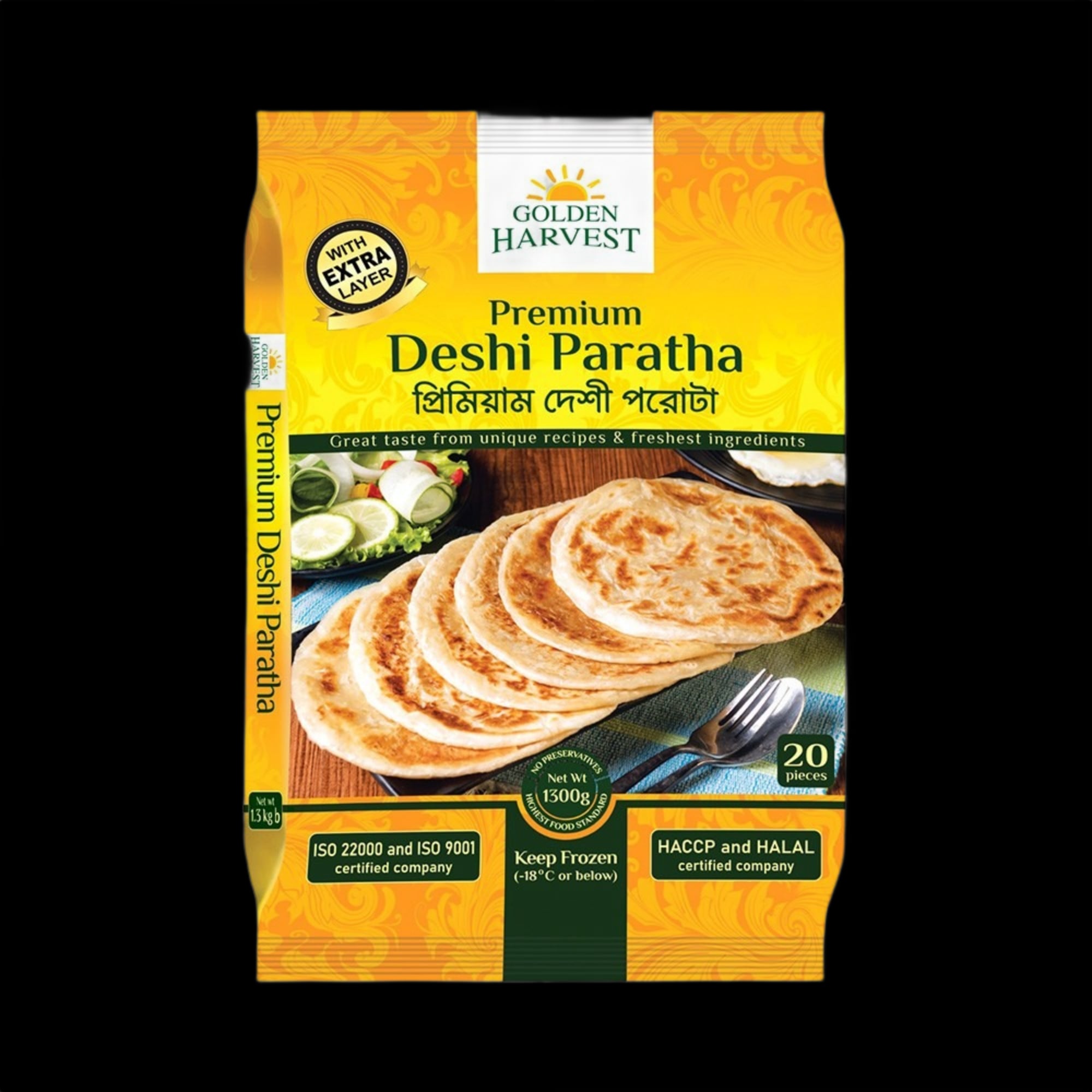 Golden Harvest Frozen Paratha pack