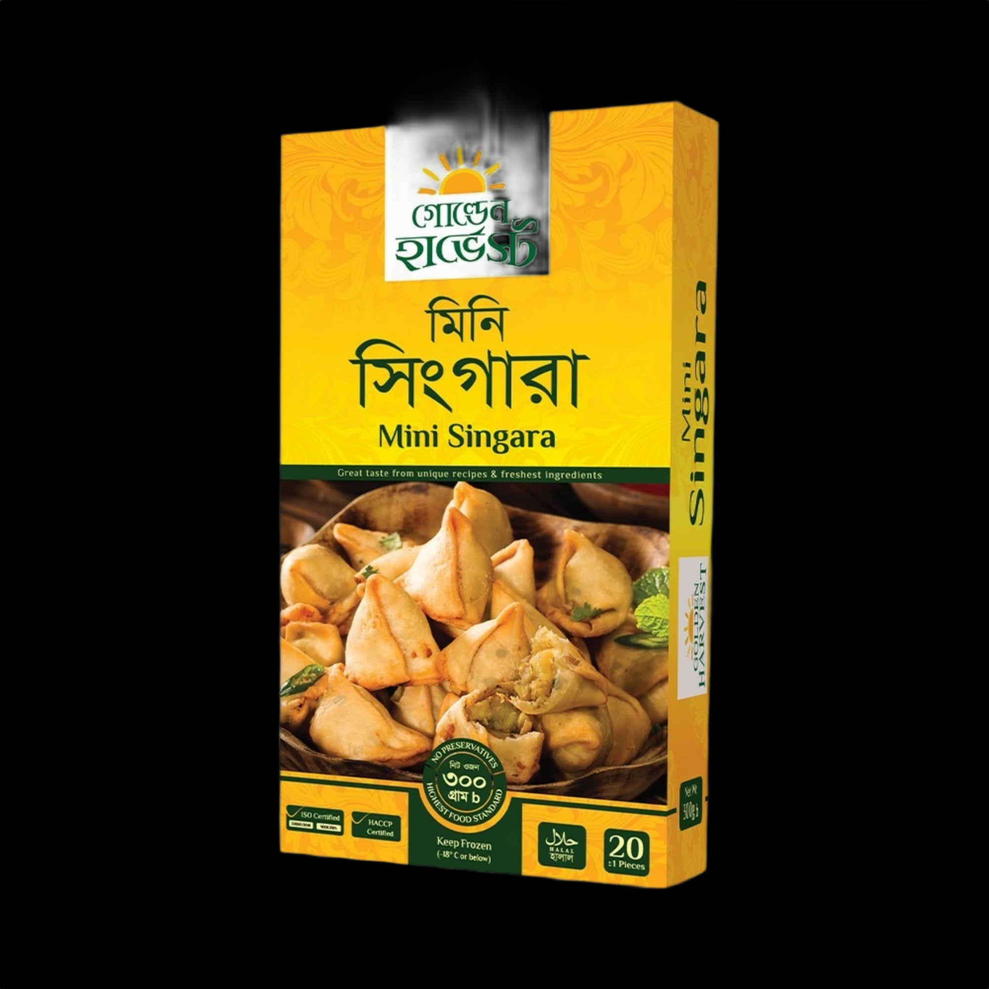 Golden Harvest Frozen Mini Singara pack
