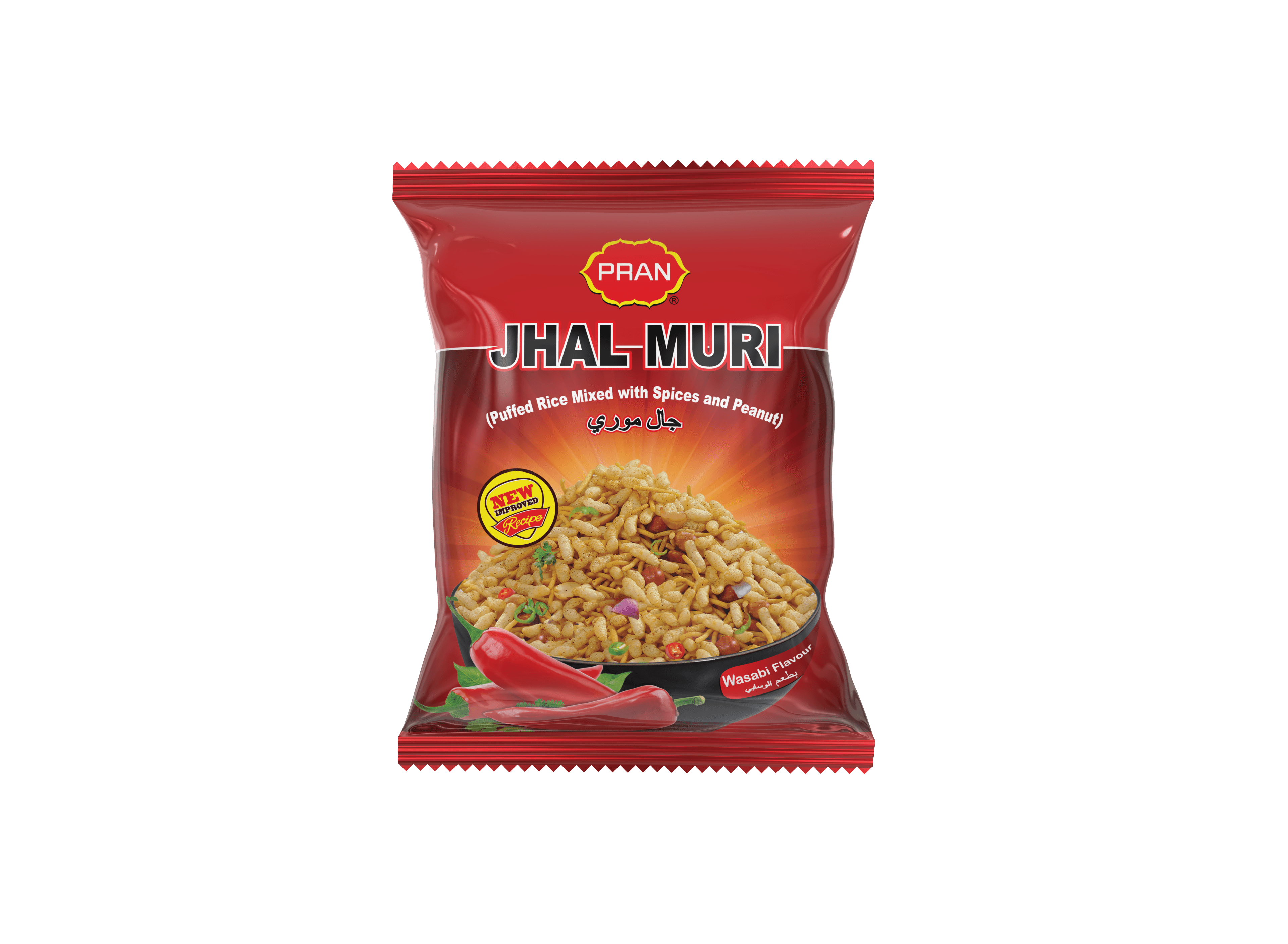PRAN Jhal Muri Wasabi Flavour Chilli 40g KSA