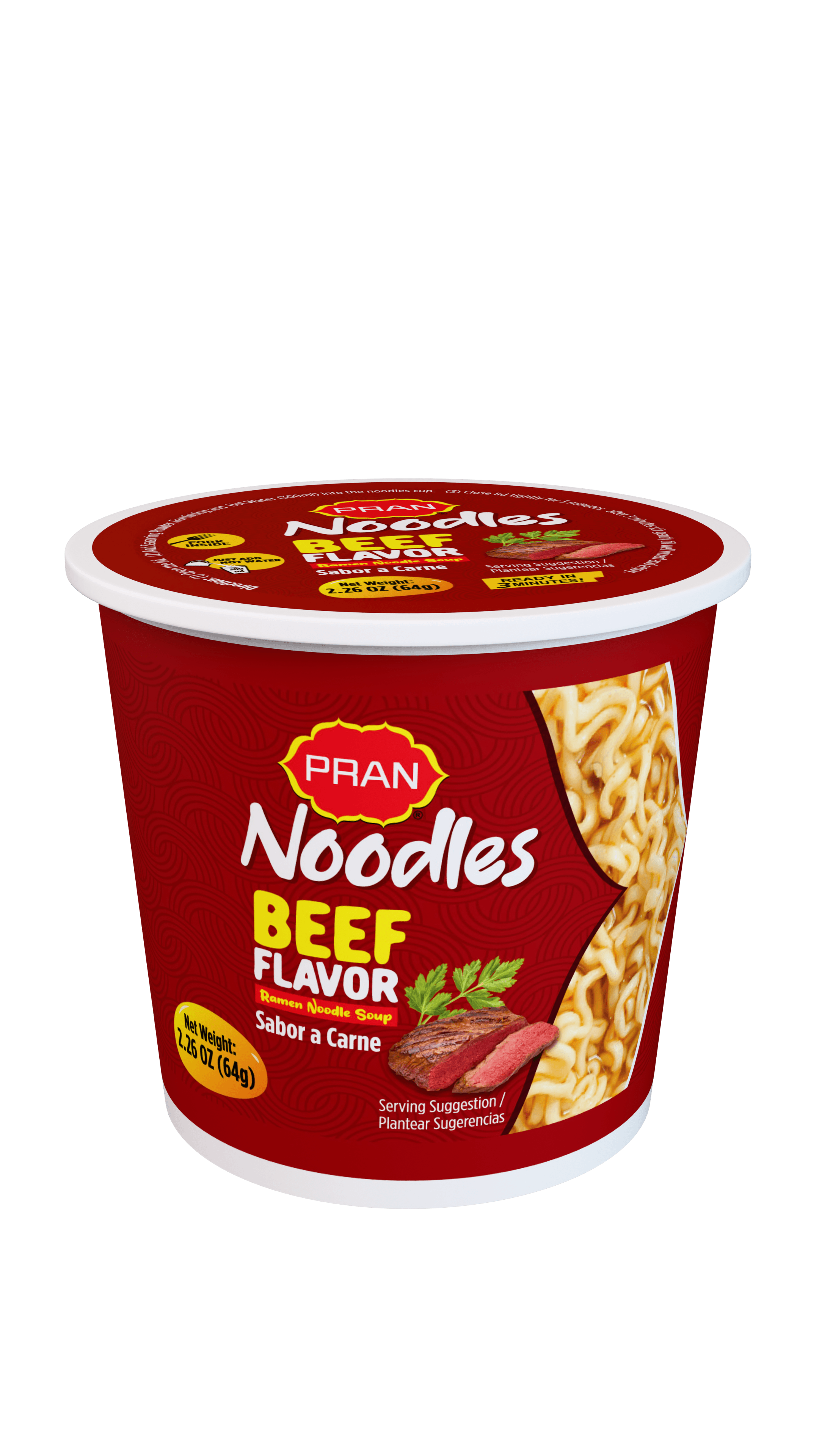 PRAN Beef Cup Noodles 64g